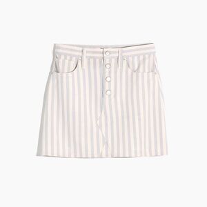 Madewell striped Jean skirt